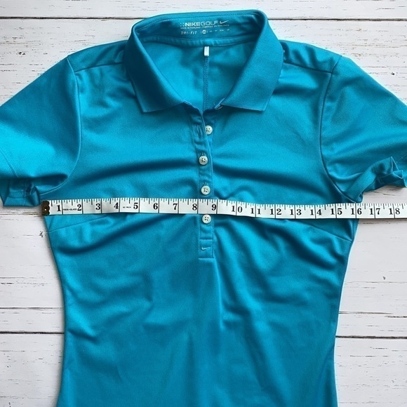 Nike Polo Golf Shirt Dry-Fit Blue - Picture 12 of 14